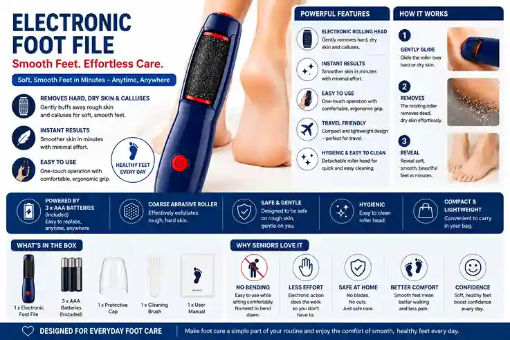 Callus Remover - Foot Filer - Image 2