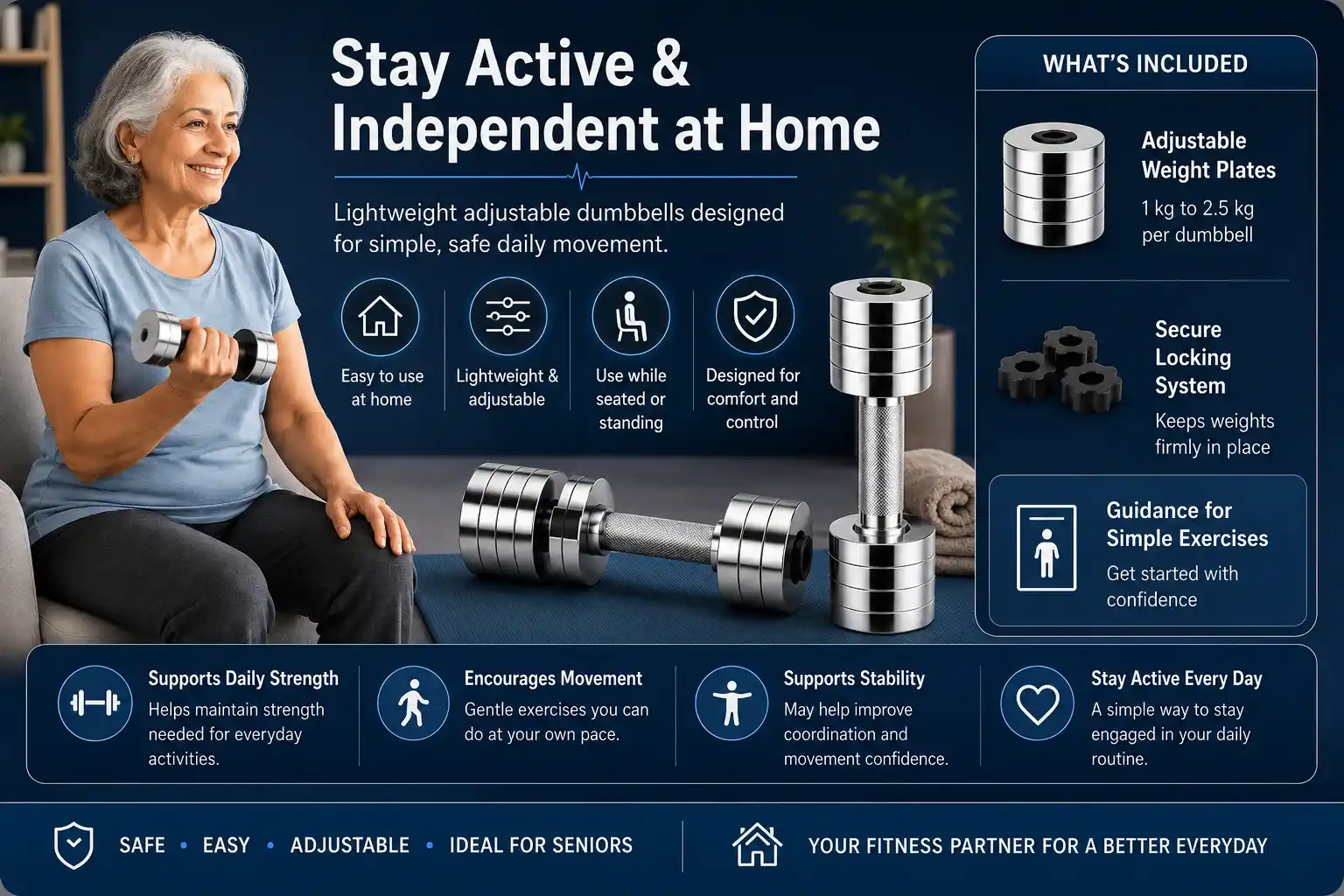 Dumbbells - Adjustable - Image 2