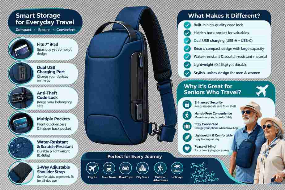 Anti Theft Sling Bag - Image 2